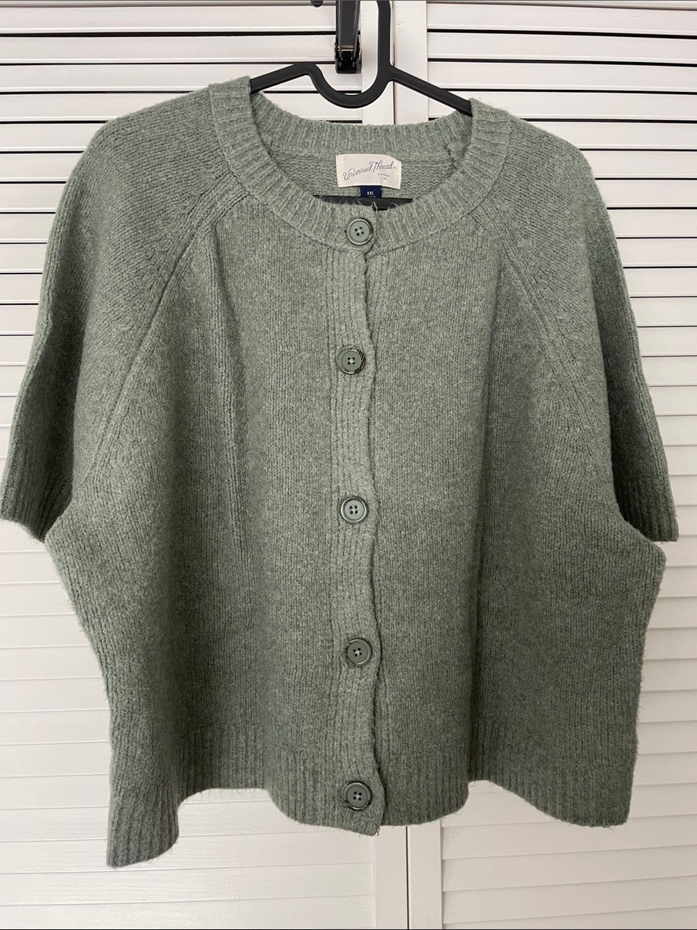 Universal Thread Women’s Short Sleeve Cozy Knit Button-Down Cardigan Sweater